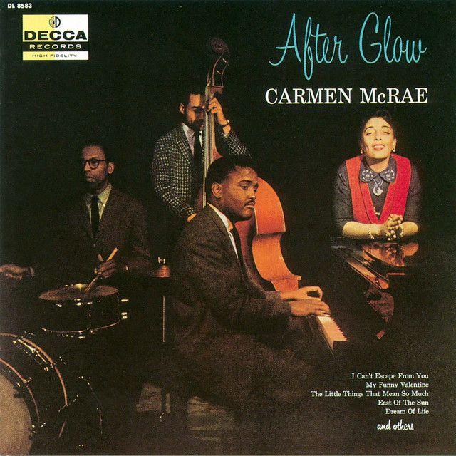 Portada del álbum "After Glow", de Carmen Mcrae
