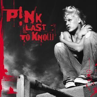 Capa do álbum "Last To Know", de P!nk