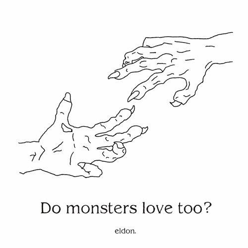 Portada de Sencillo/EP "Do Monsters Love Too?", de Eldon