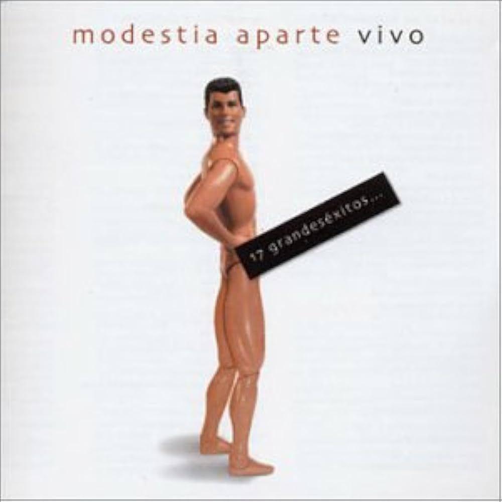 Portada de Álbum "Vivo", de Modestia Aparte