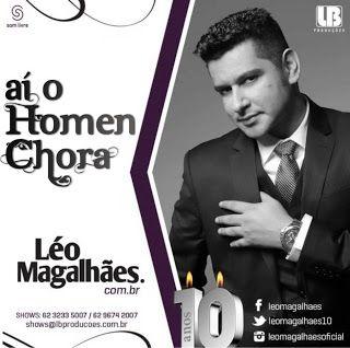 Portada de Álbum "Aí, O Homem Chora", de Léo Magalhães