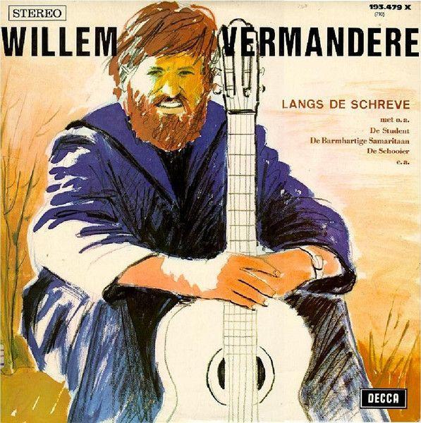 Portada de Álbum "Langs de Schreve", de Willem Vermandere