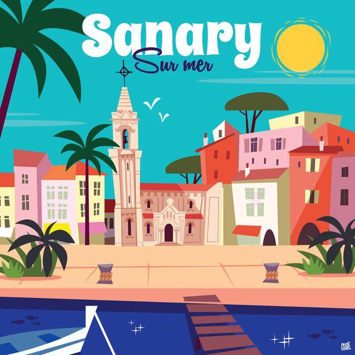 Capa do álbum "Sanary​ ​Sur​ ​Mer", de Elizaveta