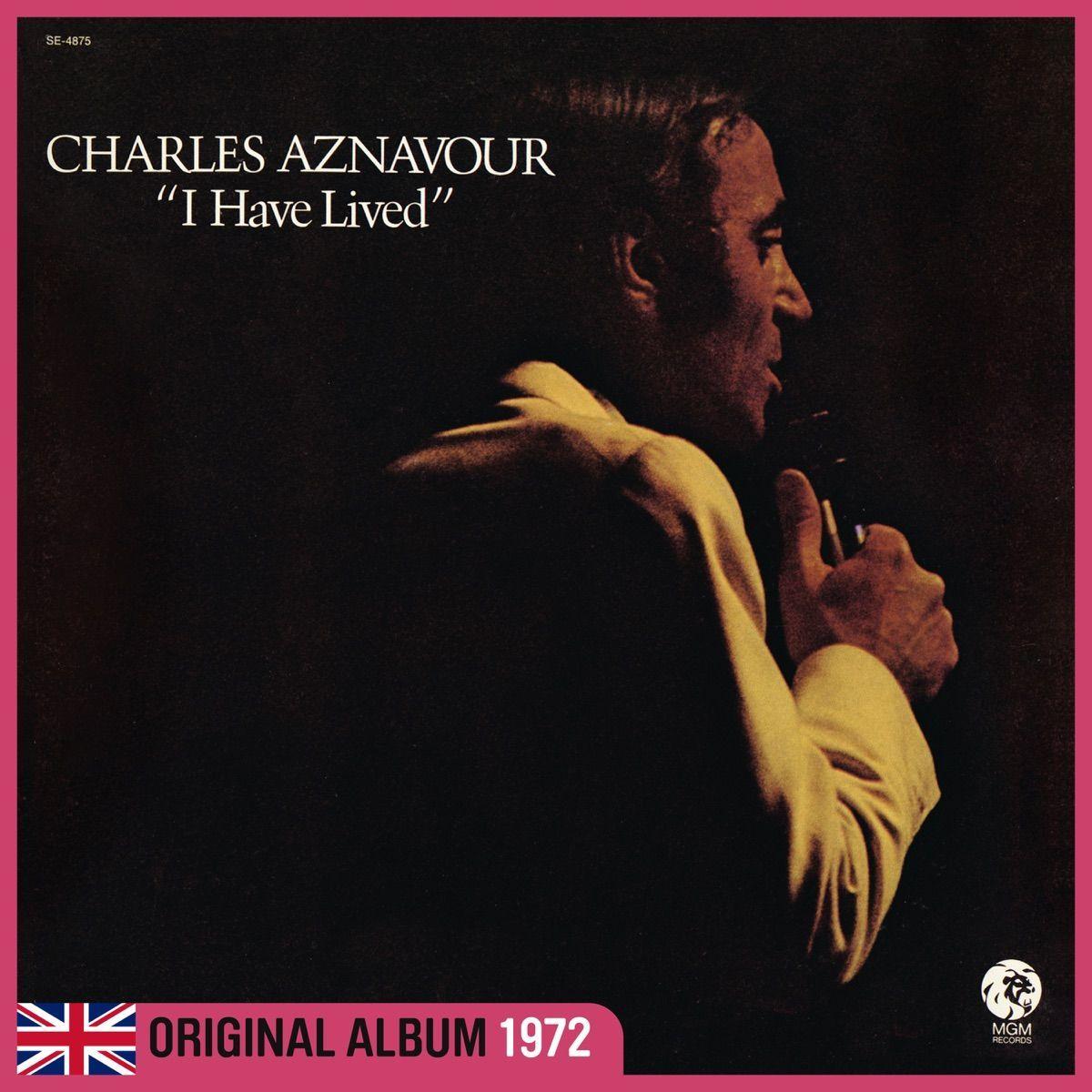 Portada del álbum "I have lived", de Charles Aznavour