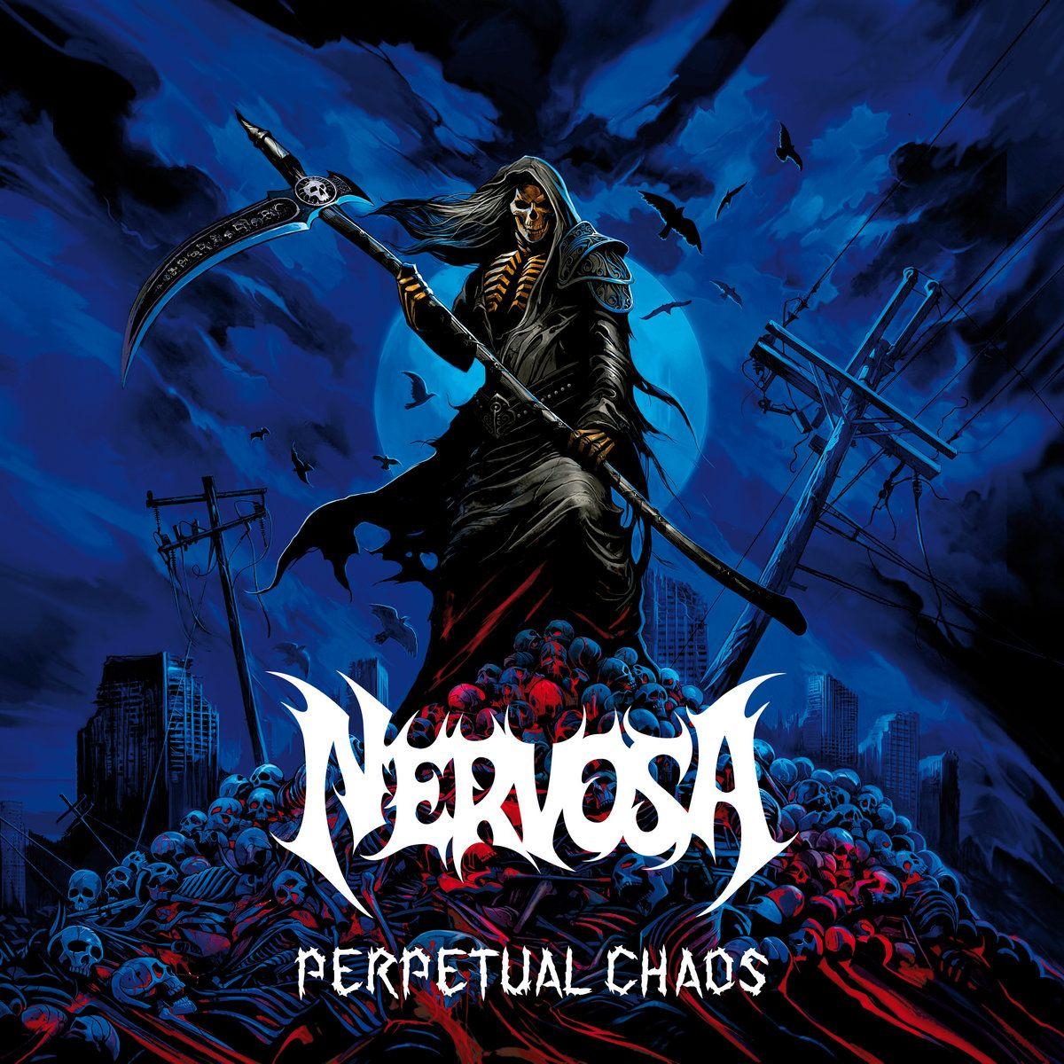 Portada de Álbum "Perpetual Chaos", de Nervosa