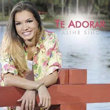 Portada de Álbum "Te Adorar ", de Aline Sing