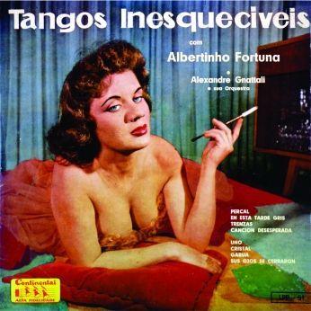 Portada de Álbum "Tangos Inesquecíveis", de Albertinho Fortuna