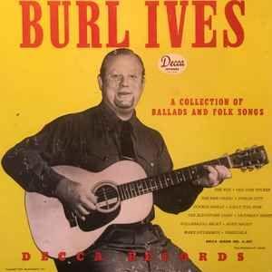 Portada de Álbum "A Collection Of Ballads And Folk Songs", de Burl Ives