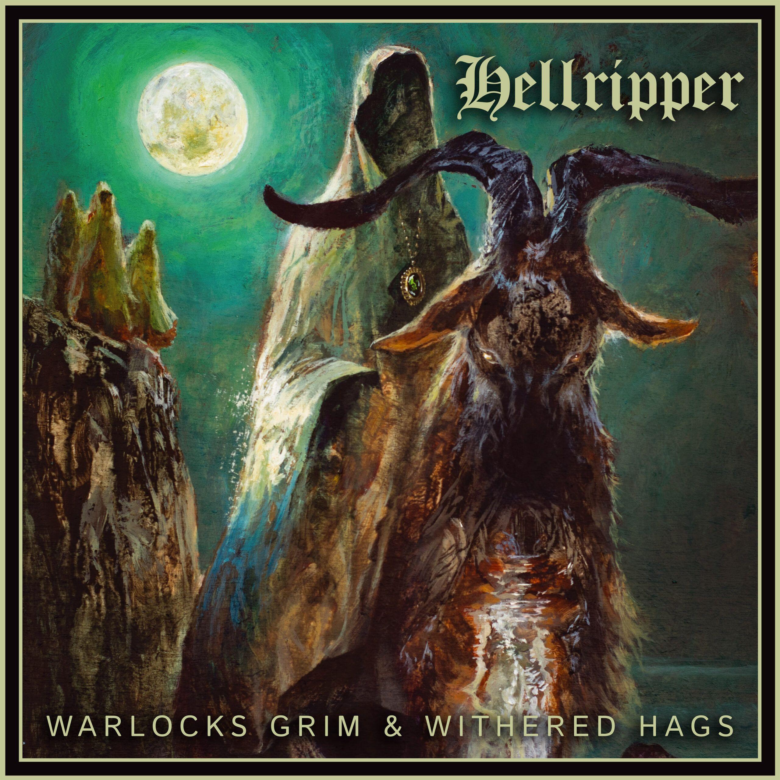Portada de Álbum "Warlocks Grim & Withered Hags", de Hellripper