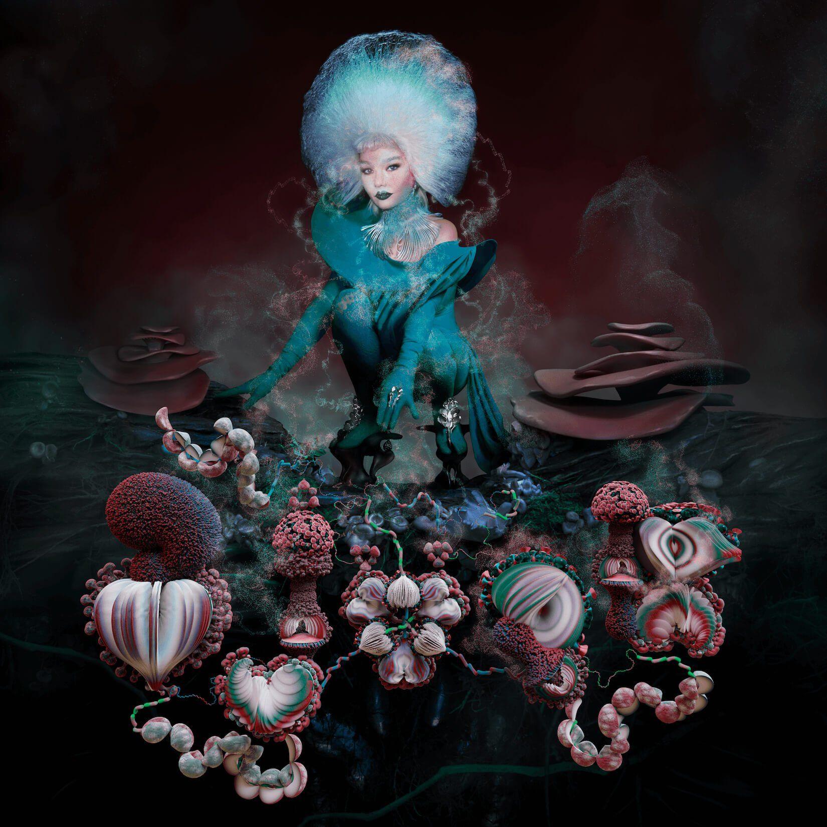 Portada del álbum "Fossora", de Björk