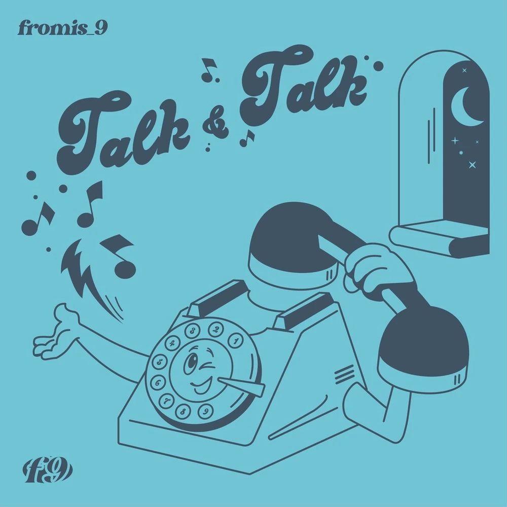 Capa do álbum "Talk & Talk", de fromis_9