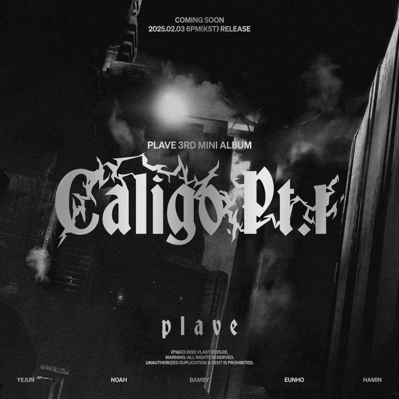 Capa do Álbum "Caligo Pt.1", de PLAVE