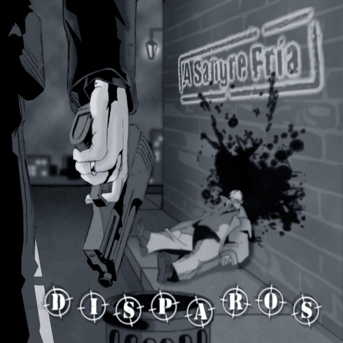 Portada de Álbum "Disparos", de A Sangre Fría (ASF)