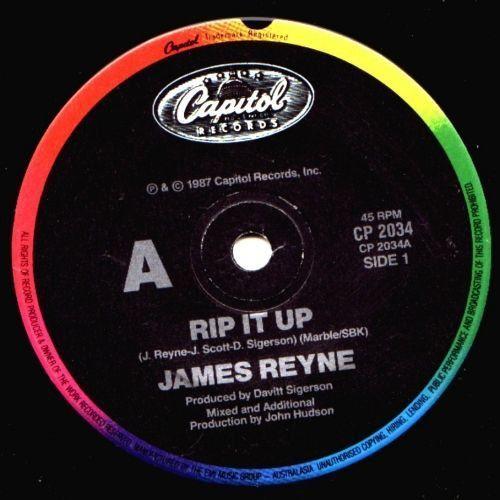 Portada del álbum "Rip It Up", de James Reyne