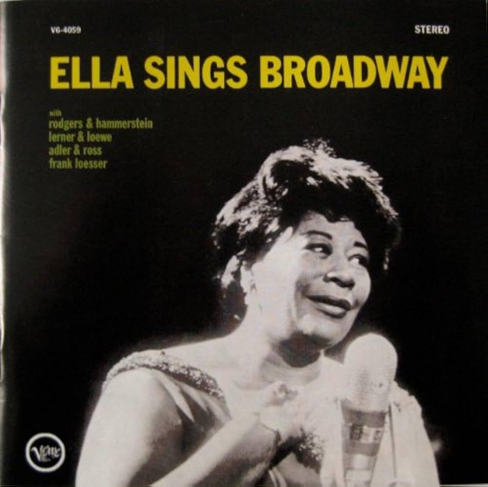 Album cover of "Ella Sings Broadway" by Ella Fitzgerald