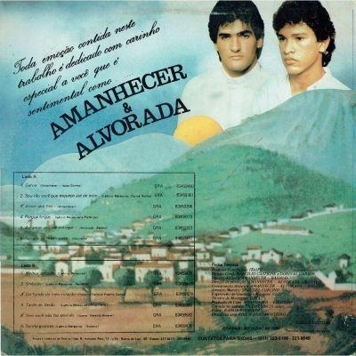 Portada de Álbum "Amanhecer E Alvorada (1989)", de Amanhecer e Alvorada