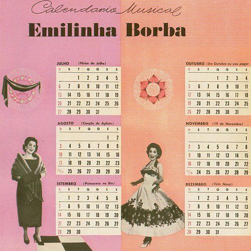 Portada de Álbum "Calendário Musical", de Emilinha Borba
