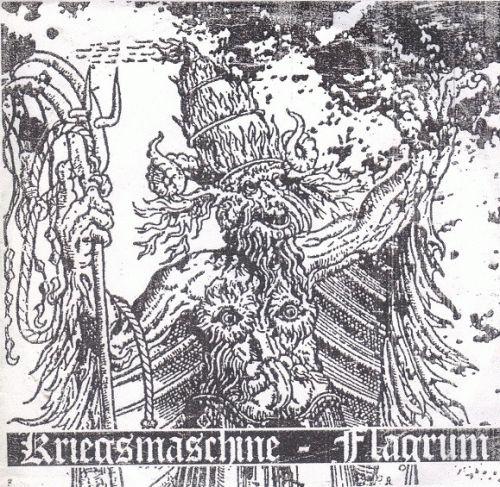 Single/EP cover of "Flagrum" by Kriegsmaschine