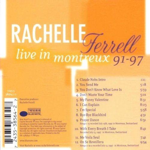 Portada de Álbum "Live in Montreux 91-97", de Rachelle Ferrell