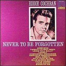 Album cover of "Never To Be Forgotten" by Eddie Cochran