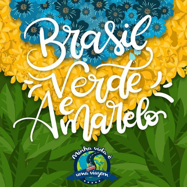 Portada de Sencillo/EP "Brasil Verde e Amarelo", de Minha Vida É Uma Viagem