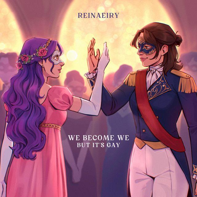 Capa do álbum "We Become We", de Reinaeiry
