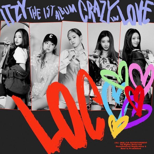 Portada del álbum "CRAZY IN LOVE", de ITZY