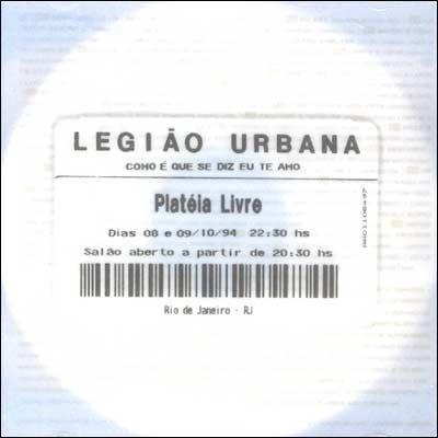 Portada de Álbum "Como é Que Se Diz Eu Te Amo? (Ao Vivo)", de Legião Urbana