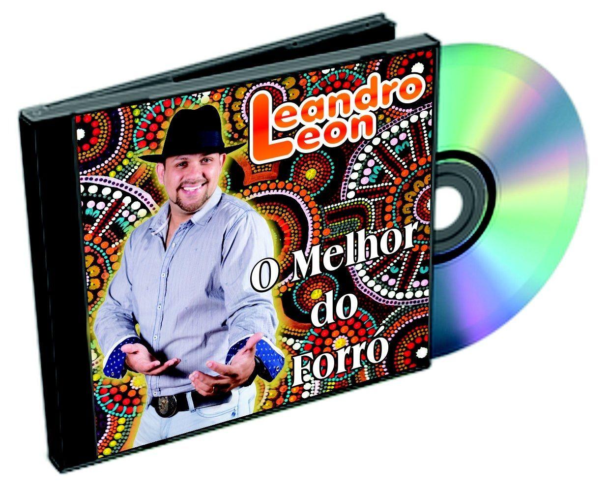 Capa do Álbum "O Melhor do Forró", de Leandro Leon