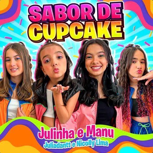 Capa do Single/EP "Sabor de Cupcake (part. julinha e manu e Nicoly Lima)", de JULIA DANTT