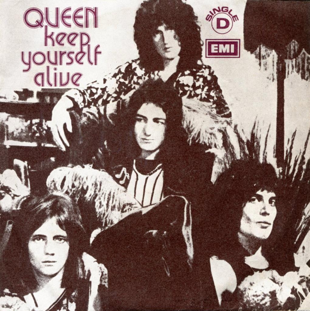 Album cover of "Keep Yourself Alive" by Queen
