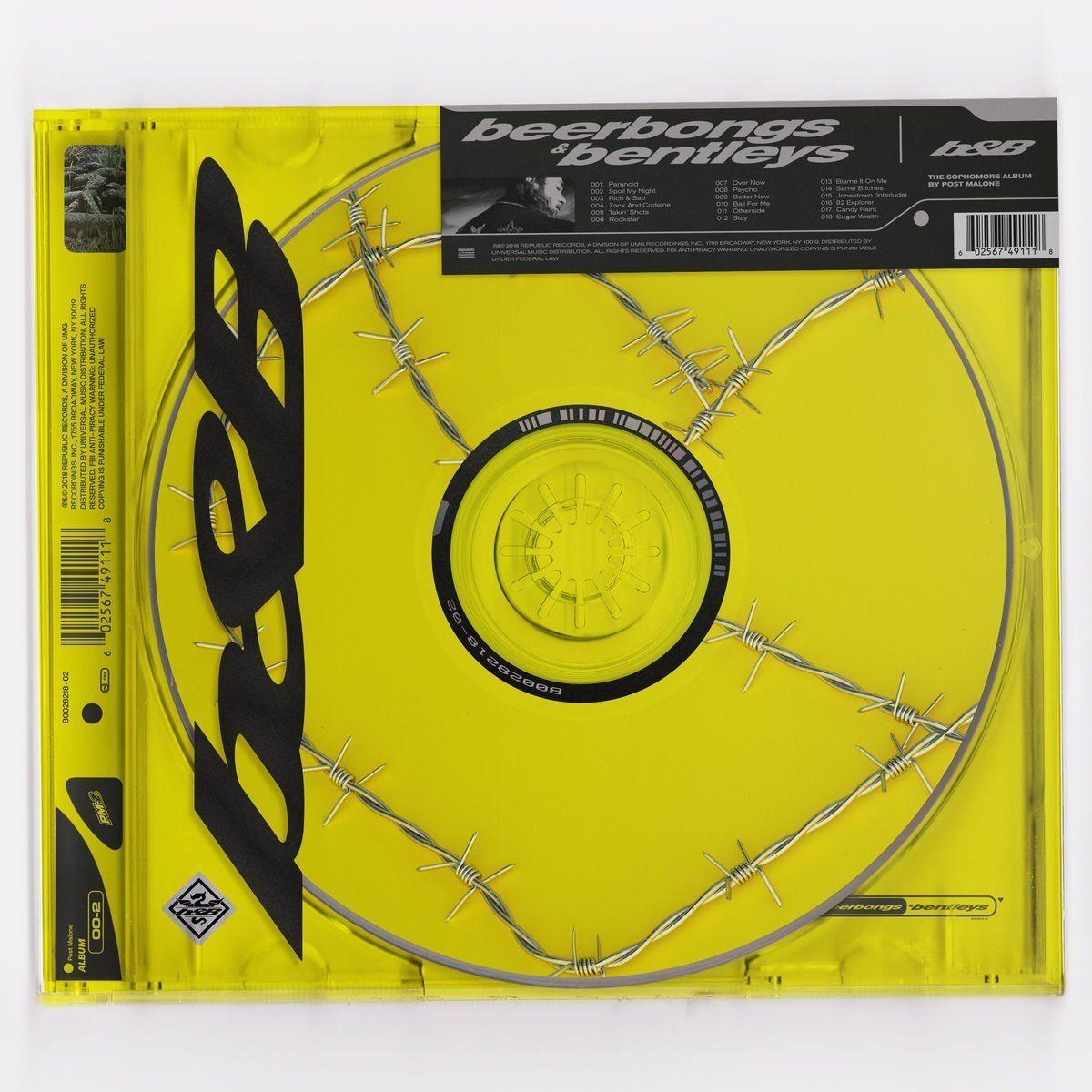 Capa do Álbum "beerbongs & bentleys", de Post Malone