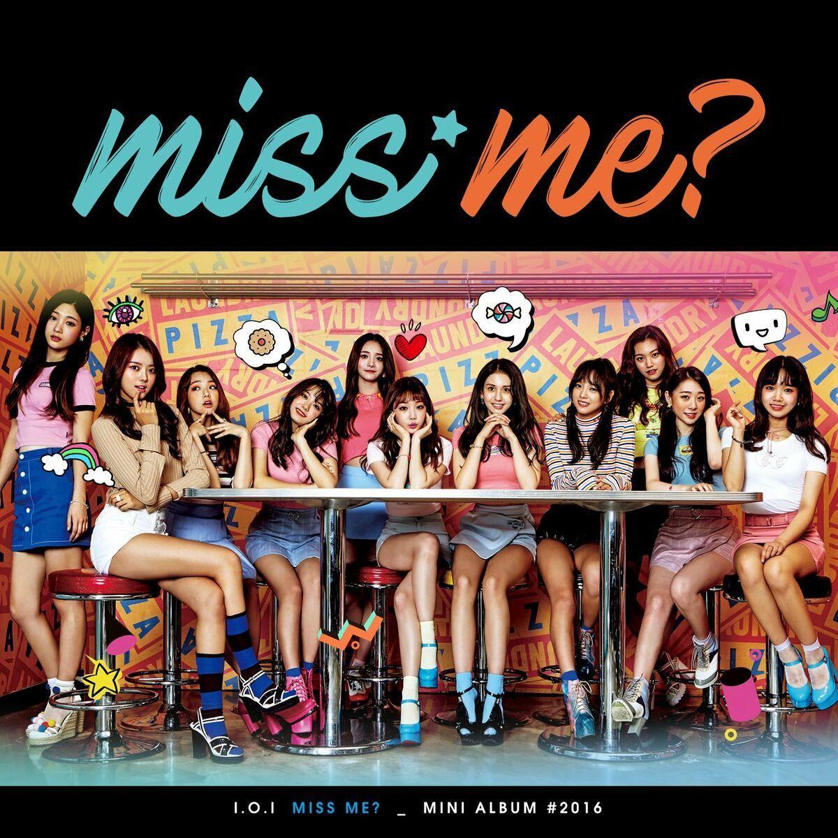 Portada de Sencillo/EP "miss me?", de I.O.I