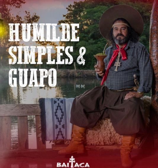 Portada del álbum "Humilde, Simples e Guapo", de Baitaca