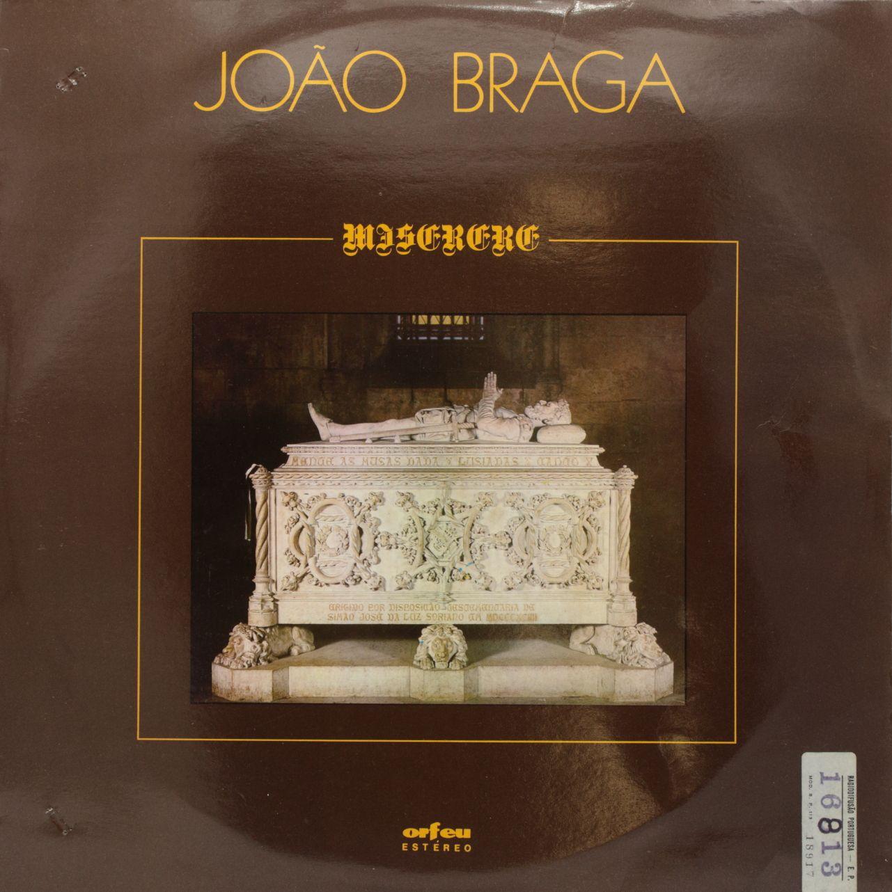 Portada del álbum "Miserere", de João Braga