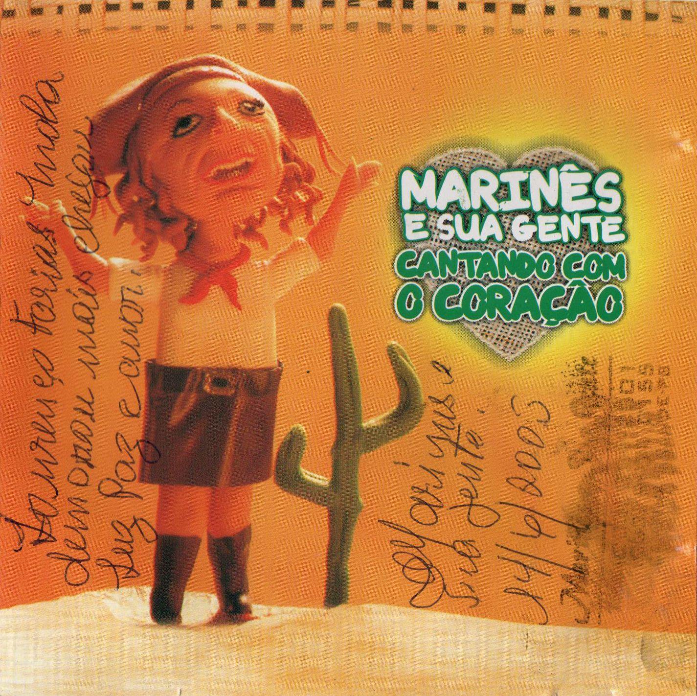 Portada del álbum "Cantando Com o Coração", de Marinês