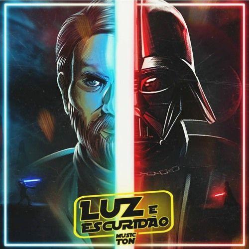 Capa do álbum "Luz e Escuridão - Darth Vader Vs Obi-Wan (Star Wars)", de Papyrus da Batata
