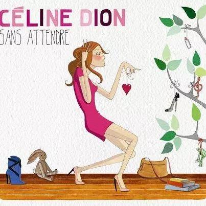 Album cover of "Sans attendre" by Céline Dion