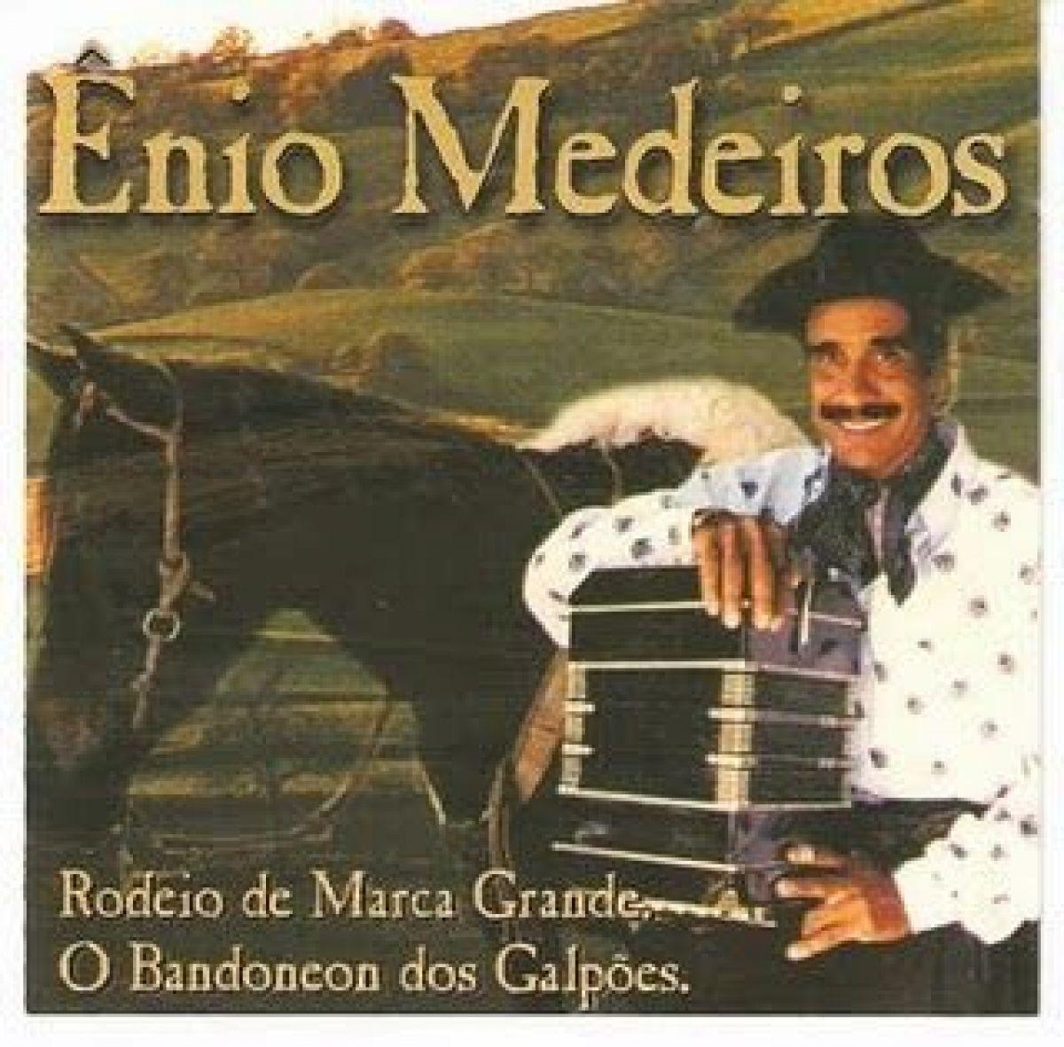 Portada de Álbum "Rodeio de Marca Grande - o Bandoneon Dos Galpões", de Ênio Medeiros