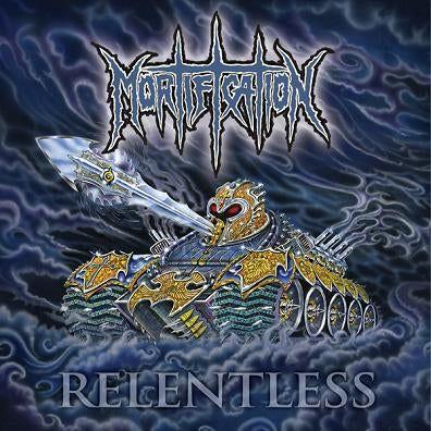Album cover of "Relentless" by Mortification