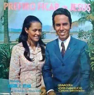 Capa do álbum "Prefiro Ficar Com Jesus", de Édison e Telma