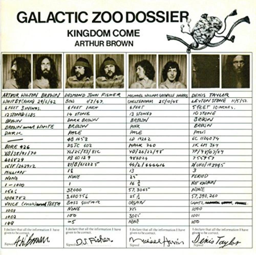Capa do Álbum "Galactic Zoo Dossier", de Arthur Brown
