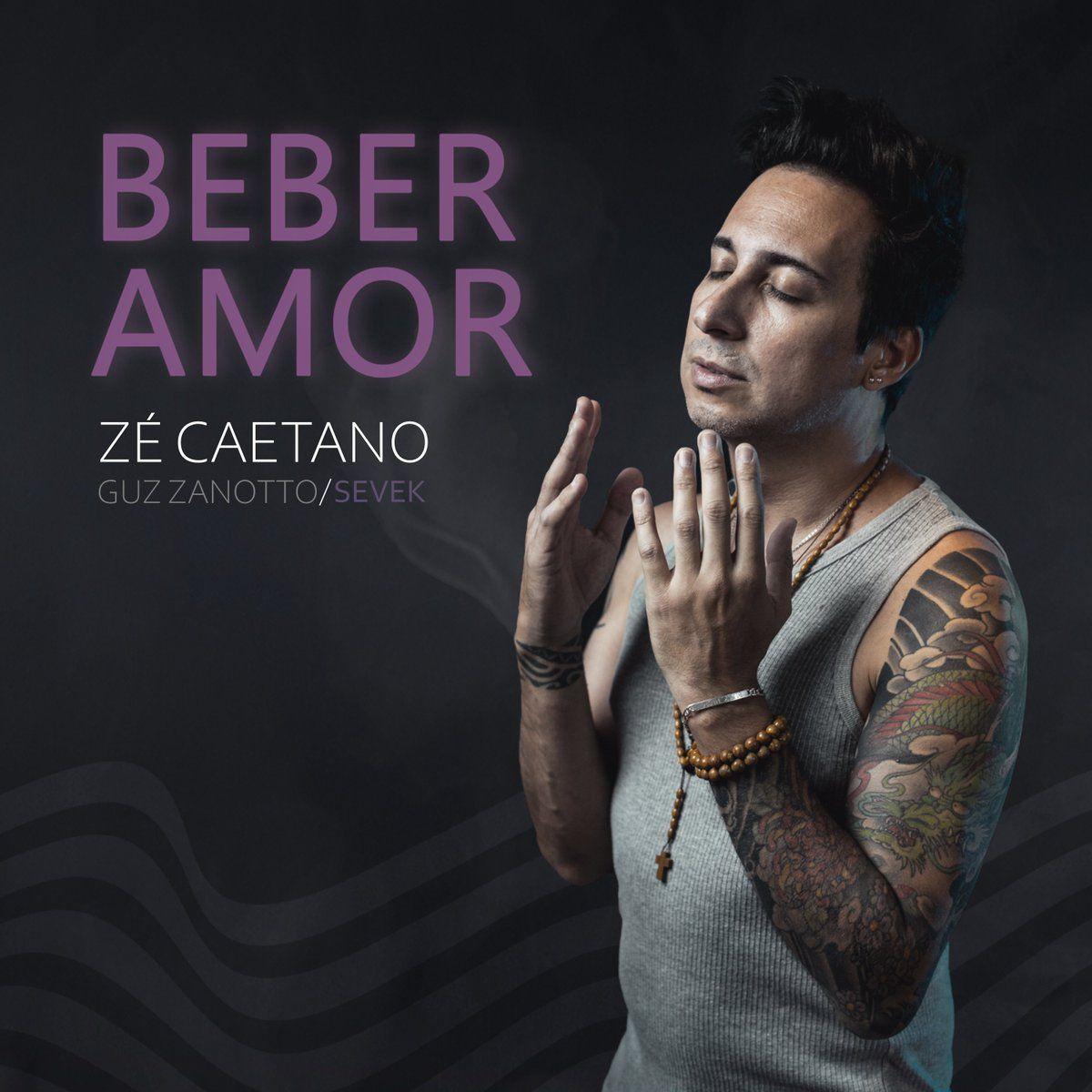 Capa do Single/EP "Beber Amor", de Zé Caetano
