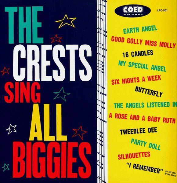Portada de Álbum "The Crests Sing All Biggies", de The Crests