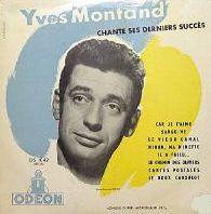 Portada de Álbum "Chante Ses Derniers Succès", de Yves Montand