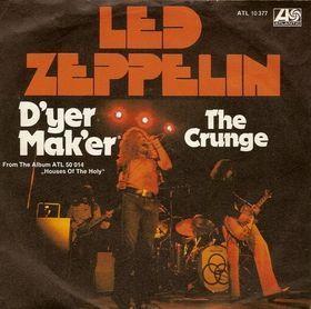 Capa do álbum "D'yer Mak'er", de Led Zeppelin