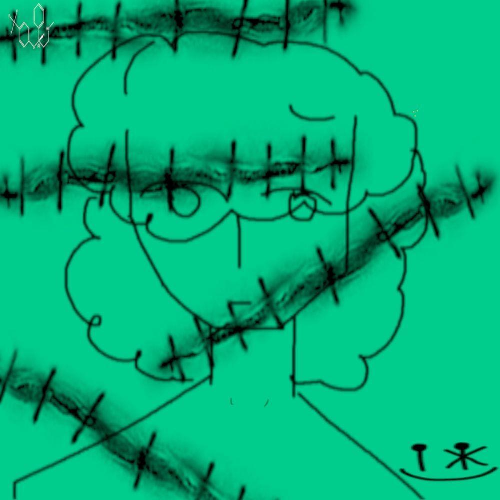 Portada de Sencillo/EP "tricotilomania (part. TheJoia e pradasoueu)", de Pierrot (Trashtalk Records)