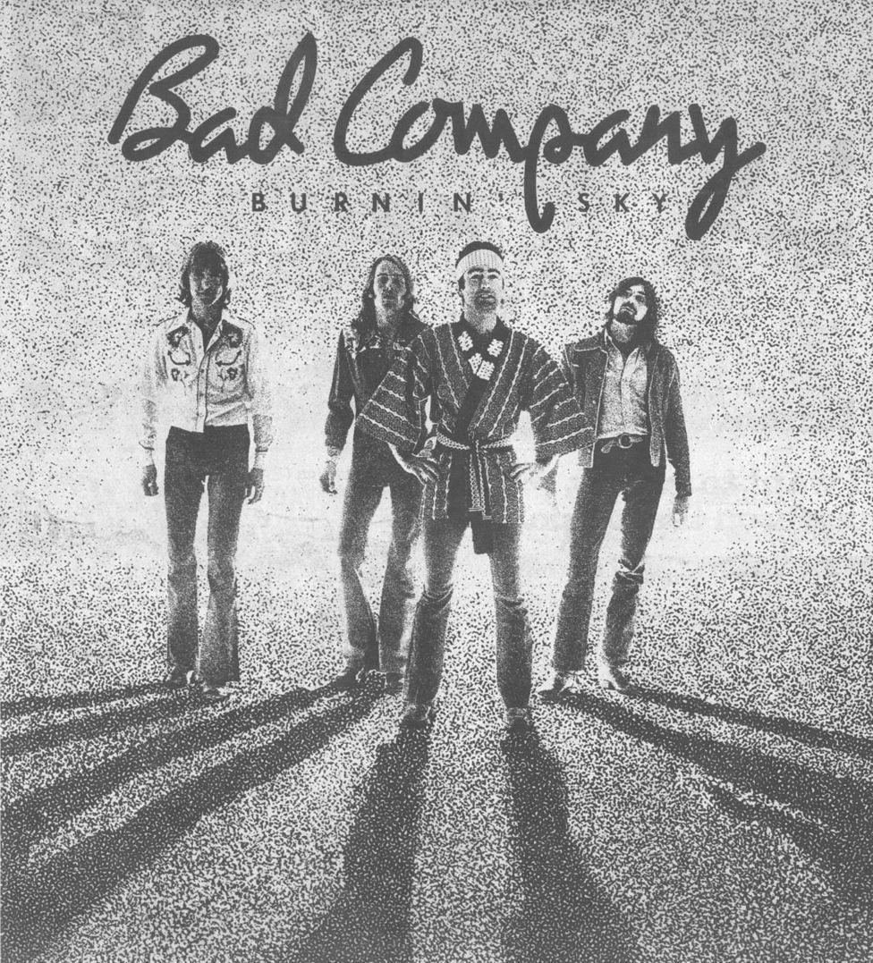 Portada de Álbum "Burnin' Sky", de Bad Company