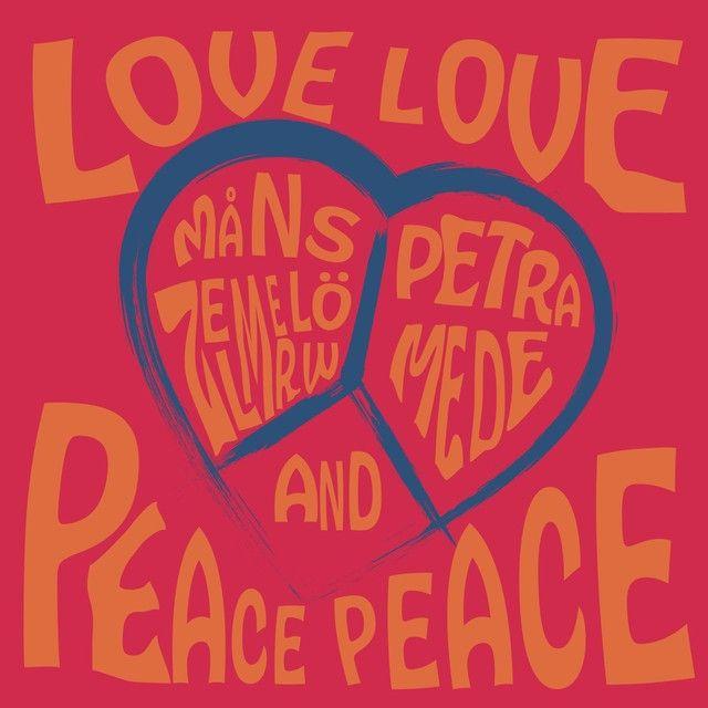 Portada de Sencillo/EP "Love Love Peace Peace", de Måns Zelmerlöw