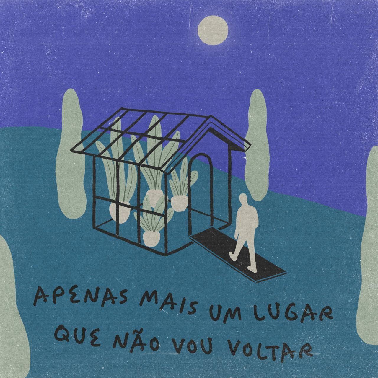 Single/EP cover of "Apenas Mais um Lugar Que Não Vou Voltar" by Bartô